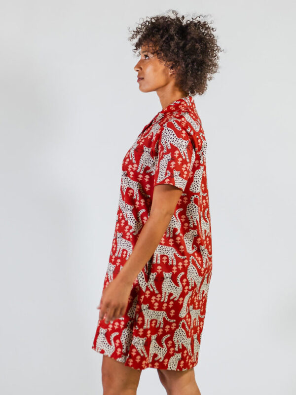 Camp Dress - Poppy Leopard - Image 5