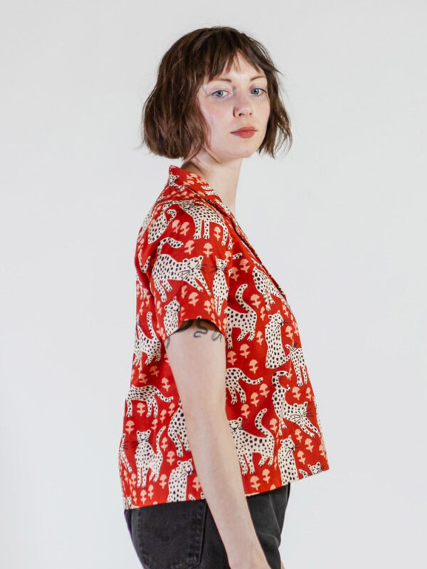 Camp Shirt - Poppy Leopard - Image 2