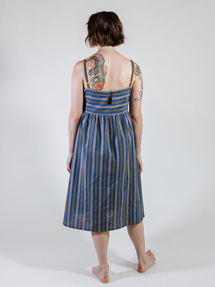 Ivy Midi Dress - Lavender Stripe - Image 4