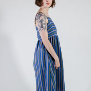 Ivy Midi Dress - Lavender Stripe - Image 5