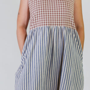 Lilah Dress - Gingham Stripe Mix - Image 4