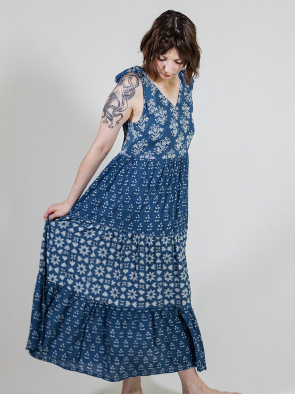 Lorelei Tiered Dress - Indigo Trio - Image 2