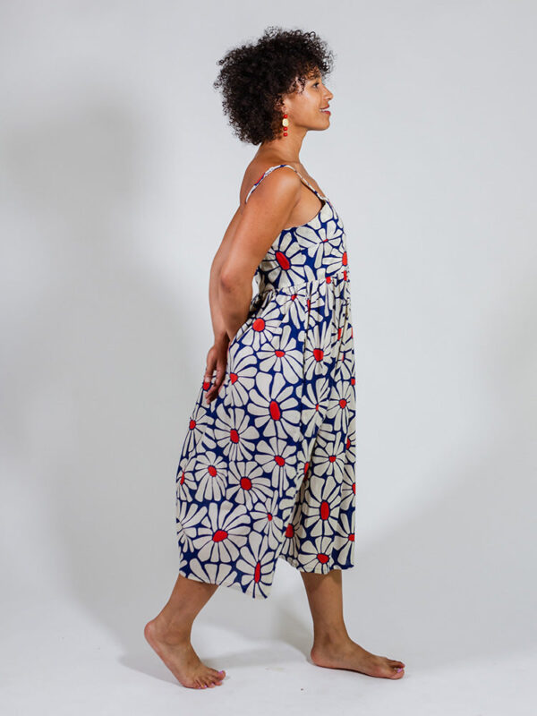 Sofia Midi Dress - Navy Floral - Image 6
