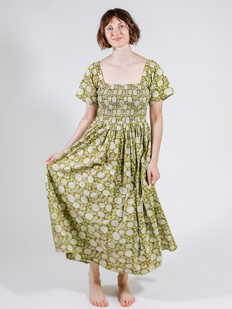 Teddy Midi Dress - Pear Floral - Image 7