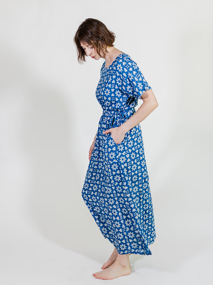 Aimee Maxi Dress - Indigo Heart Floral - Image 5