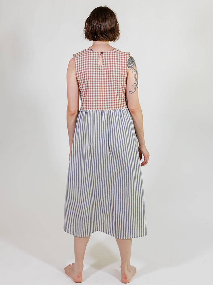Lilah Dress - Gingham Stripe Mix - Image 5