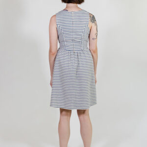 Nadiya Dress - Pinstripe Blue - Image 6