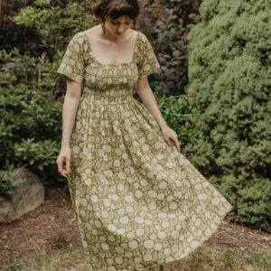 Teddy Midi Dress - Pear Floral - Image 2