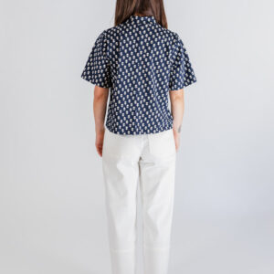 Eve Top - Micro Floral Navy - Image 5