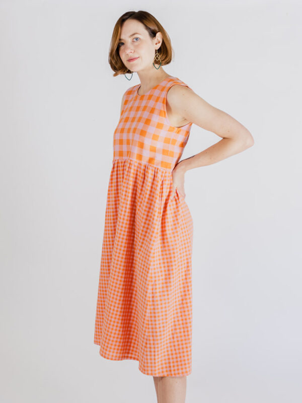Lilah Dress - Tangerine Mix - Image 4
