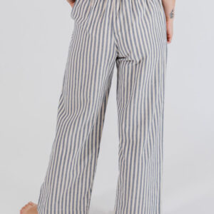 Emmy Drawstring Pant - Pinstripe Blue - Image 6