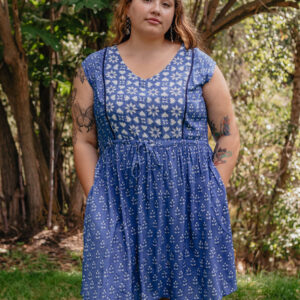 Nashville Plus Size Dress - Indigo Mix - Image 1