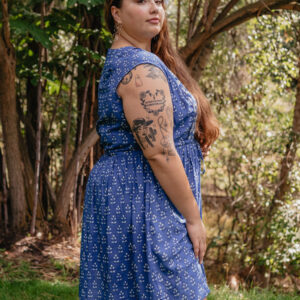 Nashville Plus Size Dress - Indigo Mix - Image 2
