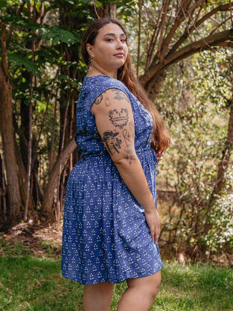 Nashville Plus Size Dress - Indigo Mix - Image 2