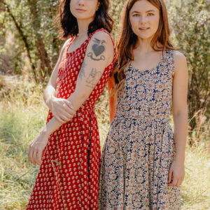 Asheville Dress - Micro Floral Red - Image 3