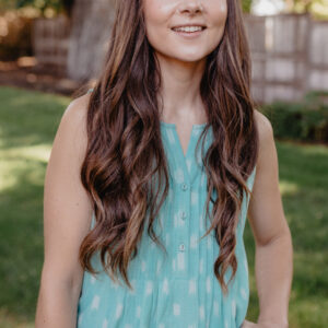 Pintucked Away Dress - Aqua Ikat - Image 3