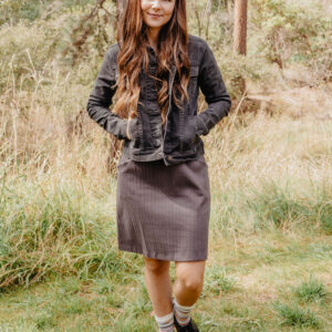 Sweet Seams Dress - Shale Rib Knit - Image 6