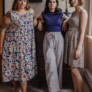 Thais Tiered Sleeveless Plus Size Dress - Navy Floral - Image 6