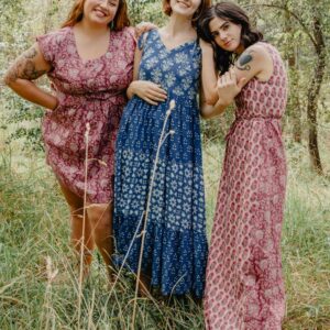 Bekka Maxi Dress - Magenta Vine Floral - Image 5