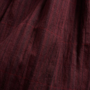 Hailee Smocked Midi Dress - Maroon Plaid - Image 6