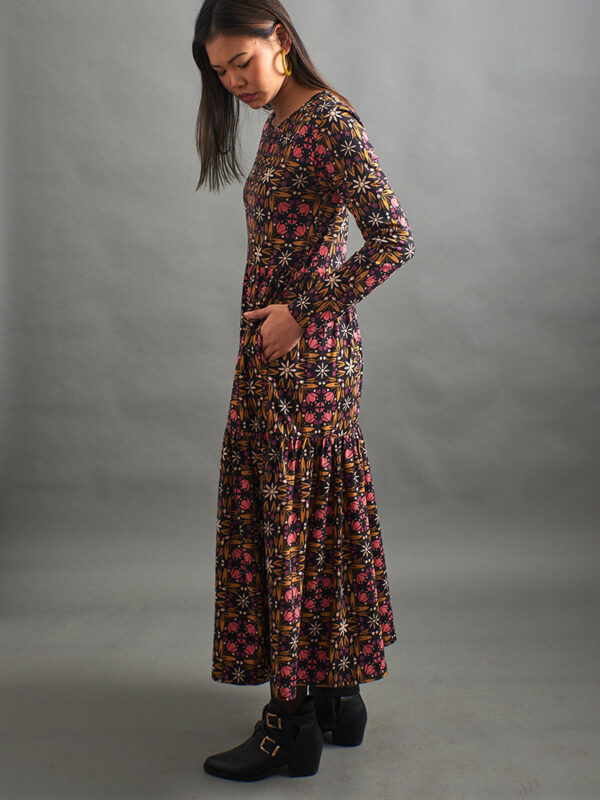 Mirah Tiered Dress - Mauve Tile - Image 10