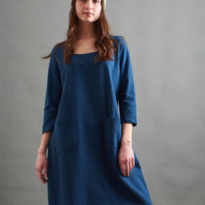 Sylvan Shift Dress - Loop Knit Blue - Image 6