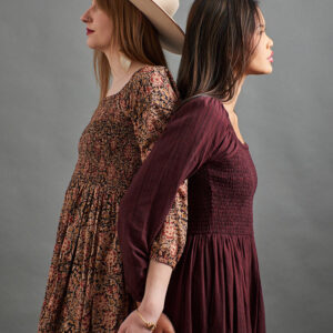 Hailee Smocked Midi Dress - Black Floral - Image 5