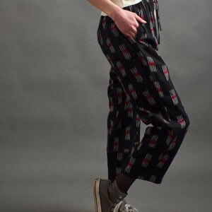 Miller Easy Pant - Black Ikat - Image 2