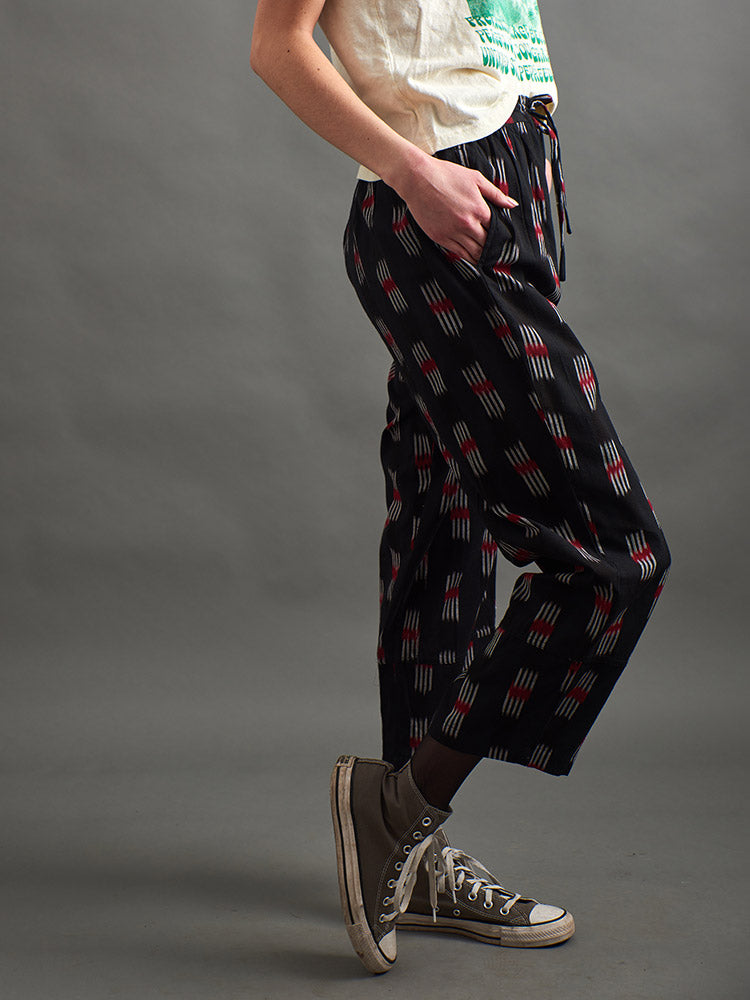 Miller Easy Pant - Black Ikat - Image 2