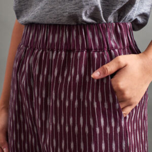 Rosie Pant - Plum Ikat - Image 3