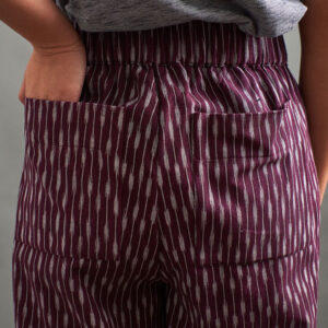 Rosie Pant - Plum Ikat - Image 4
