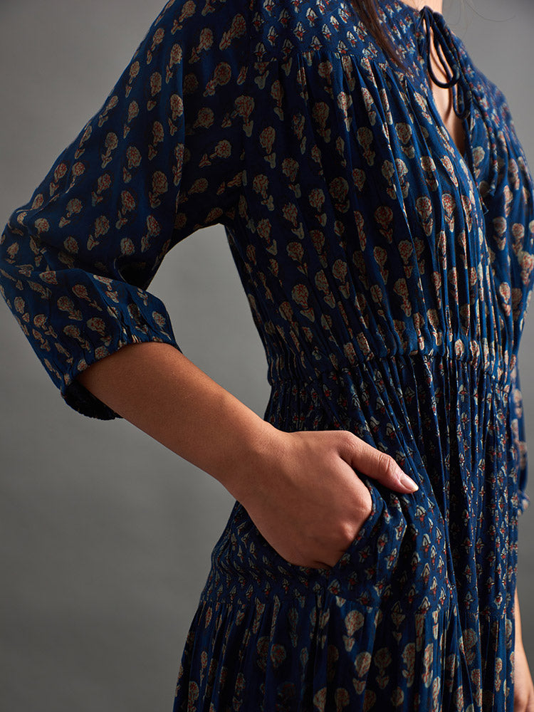 Adriana Dress - Midnight Floral Mix - Image 4