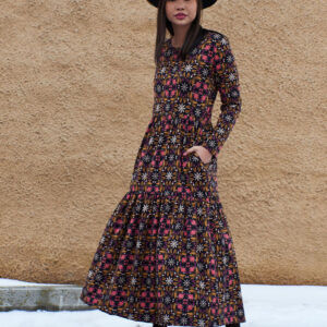 Mirah Tiered Dress - Mauve Tile - Image 6