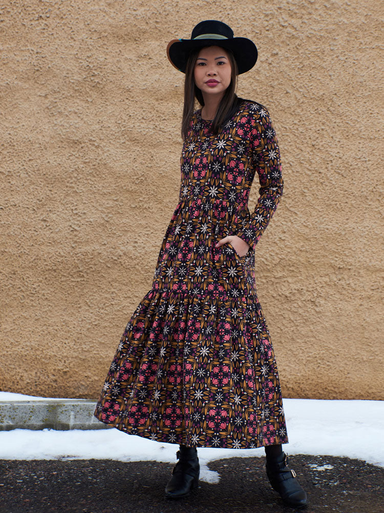 Mirah Tiered Dress - Mauve Tile - Image 6