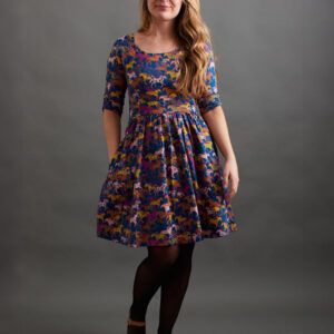 Serephina Dress - Blue Horses - Image 1