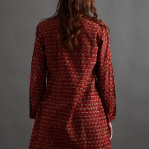 Victoria Tunic Dress - Currant Red - Image 7