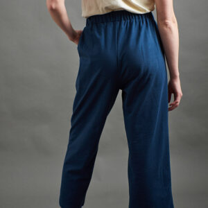 Fae Wide-Leg Pant - Loop Knit Blue - Image 6