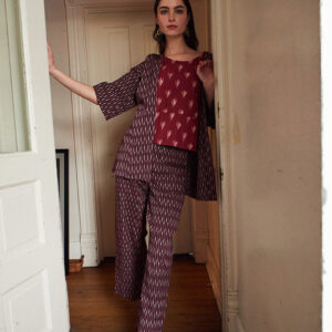 Rosie Pant - Plum Ikat - Image 6