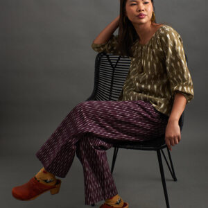 Rosie Pant - Plum Ikat - Image 7