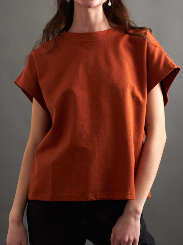 Caitlin Top - Loop Knit Clay