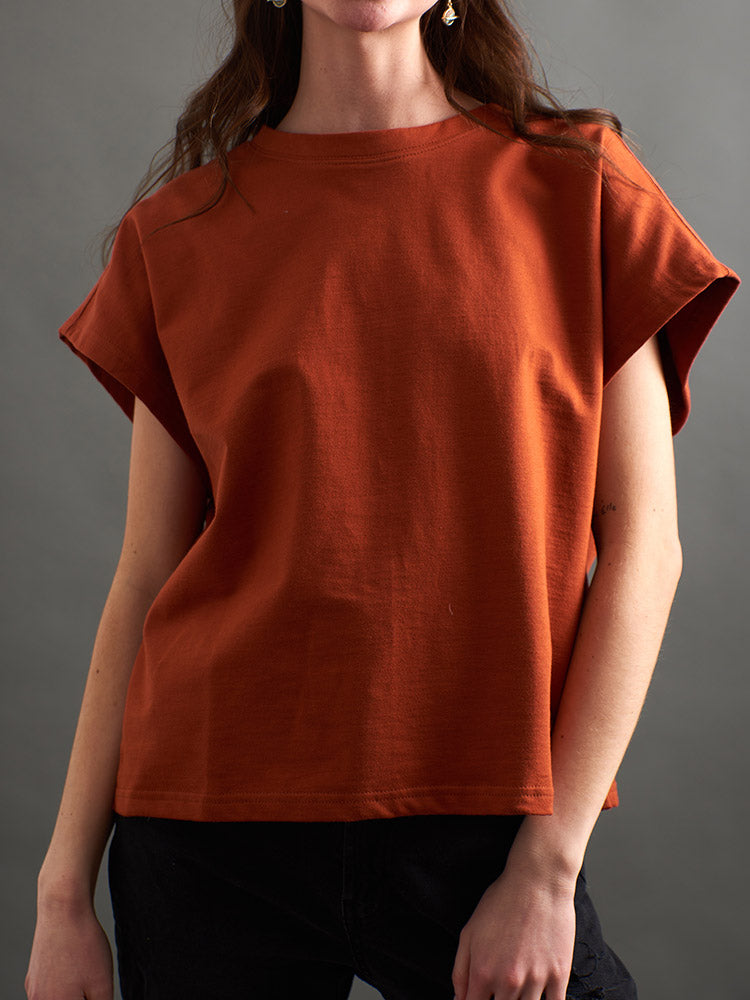 Caitlin Top - Loop Knit Clay - Image 1
