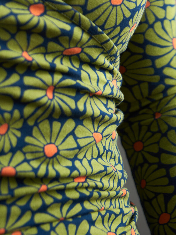 Gillian Wrap Top - Olive Floral - Image 3