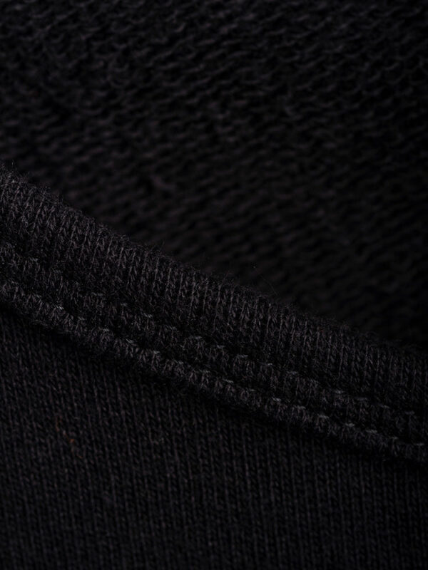 Sweatshirt Dress - Black Loop Knit - Image 4