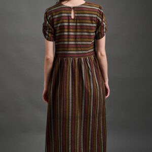 Kavita Dress - Chocolate Stripe - Image 6