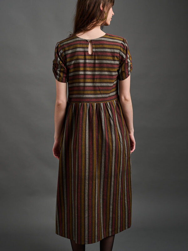 Kavita Dress - Chocolate Stripe - Image 6