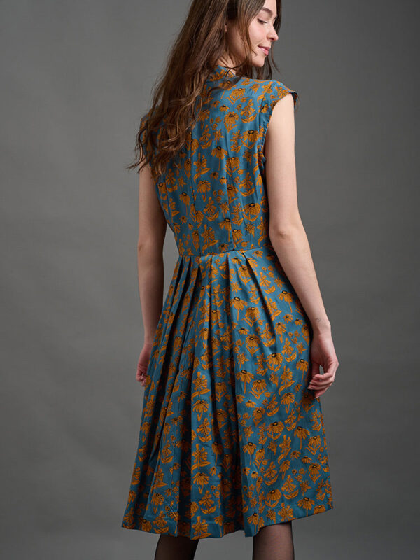 Lucille Dress - Teal Floral - Image 4