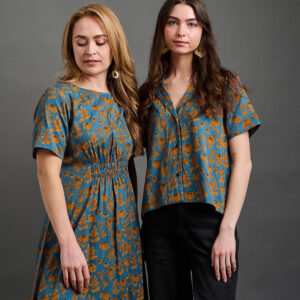 Camp Shirt - Teal Floral - Image 9