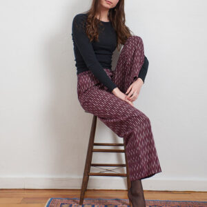 Rosie Pant - Plum Ikat - Image 5