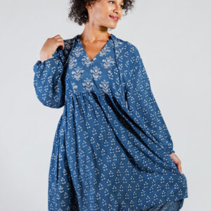Sohla Mini Dress - Indigo Mix - Image 1
