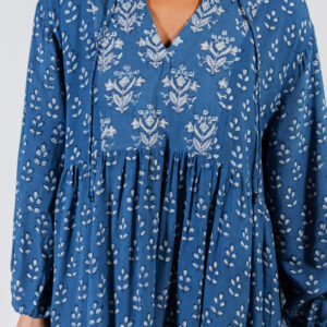 Sohla Mini Dress - Indigo Mix - Image 2